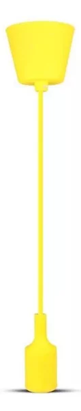 Lampadario su filo 1xE27/60W/230V giallo
