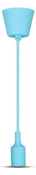 Lampadario su filo 1xE27/60W/230V blu