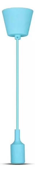 Lampadario su filo 1xE27/60W/230V blu