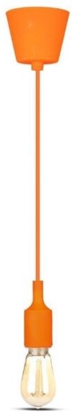 Lampadario su filo 1xE27/60W/230V arancione