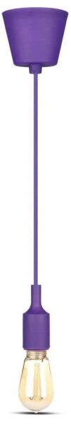 Lampadario su filo 1xE27/60W/230V viola
