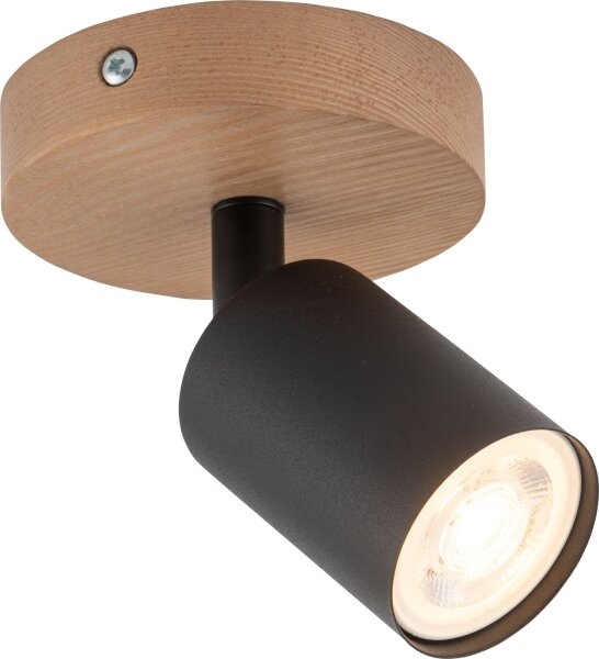 Faretto TOP WOOD 1xGU10/10W/230V nero/legno