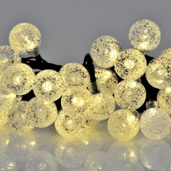 Catena LED solare 30xLED/8 funzioni 300 mAh 4,9m IP44 bianco caldo
