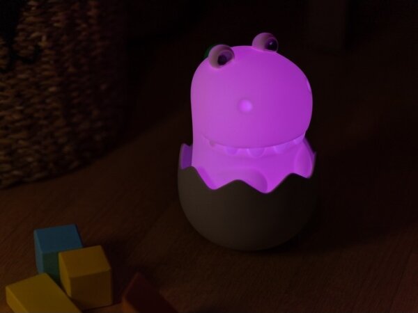 MegaLight - Lampada touch per bambini a LED RGB dimmerabile e ricaricabile DIGGY DINO LED/5V