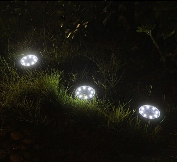 Grundig - Lampada solare LED 8xLED/1xAA 600 mAh