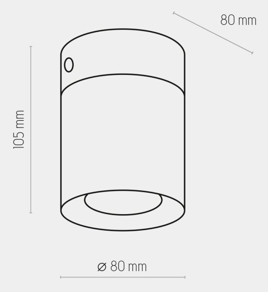 Faretto VICO WHITE 1xGU10/10W/230V