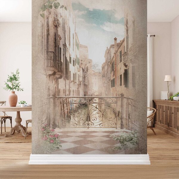 Carta da parati Balcone, strada italiana, Modello di murales, u60320 : Uwalls.it