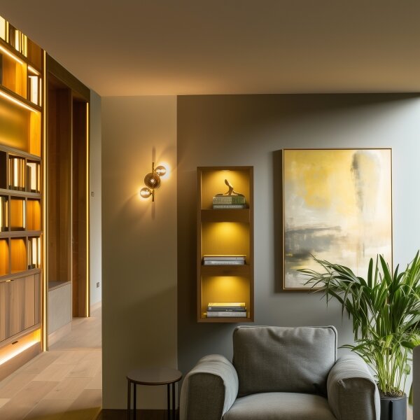 Brilagi - Applique a LED MILLA 3xG9/3W/230V oro/fumé