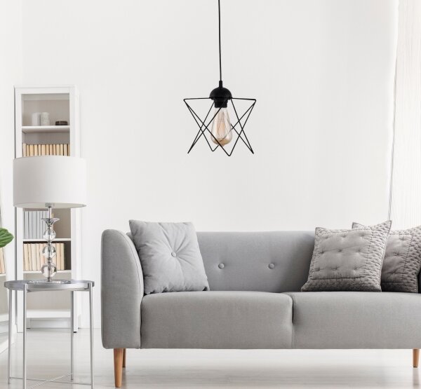 Lampadario su corda 1xE27/60W/230V