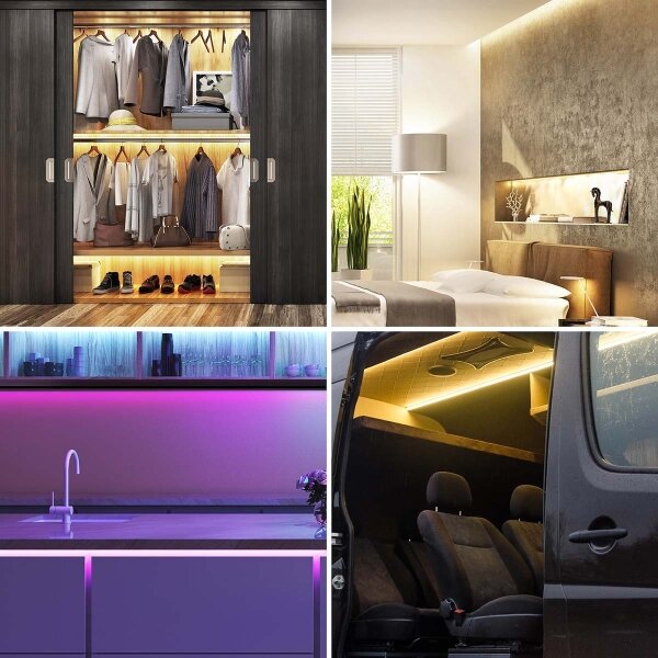 Nedis BTLS20RGBW - Striscia LED RGB Dimmerabile SmartLife 2,4m LED/4W/5V