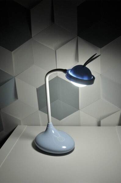 Lampada touch LED per bambini RABBIT LED/0,4W/5V 3000/6500K blu + USB
