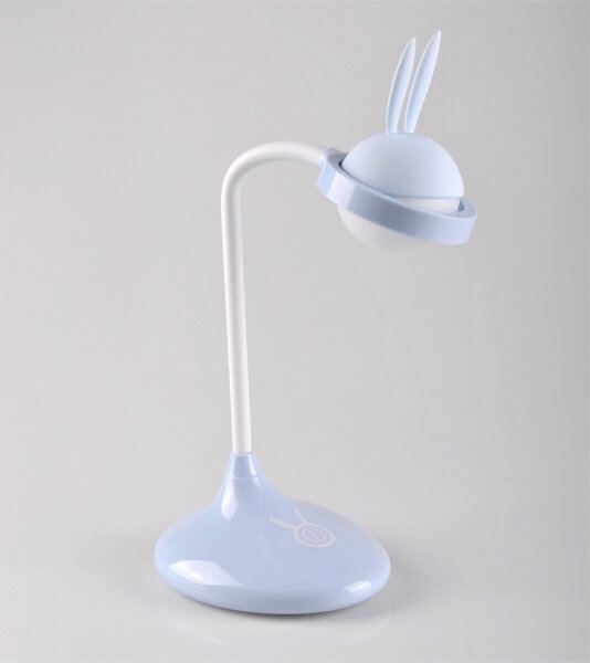 Lampada touch LED per bambini RABBIT LED/0,4W/5V 3000/6500K blu + USB