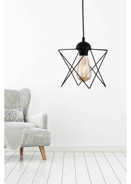 Lampadario su corda 1xE27/60W/230V