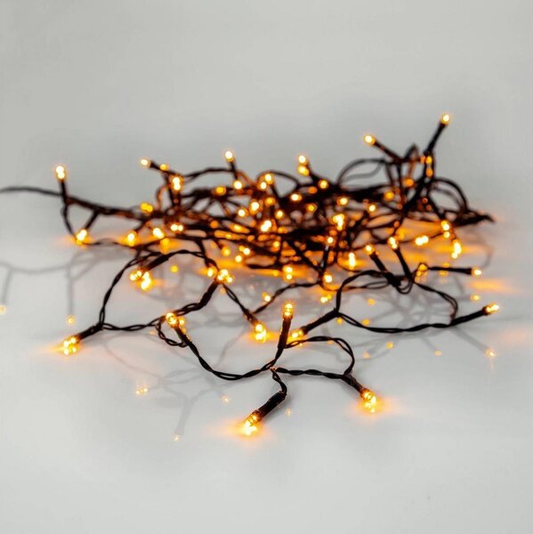 Eglo 410822 - Catena luminosa LED da esterno GOLDEN, 80 LED, 10,5 m, IP44, bianco caldo