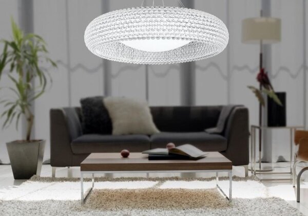 Azzardo AZ0289 - Lampadario su filo ACRYLIO 6xT5/40W/230V