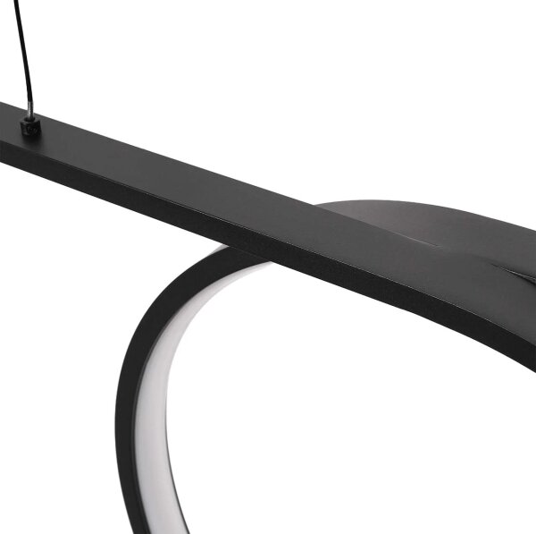 Lampadario a sospensione su cavo ODETTA LED/30W/230V 4000K nero