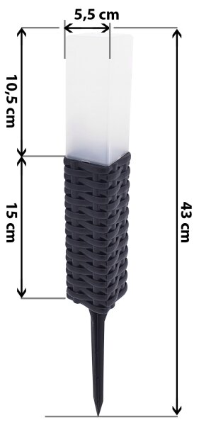 Lampada solare LED RABBIA LED/1,2V 300 mAh IP44