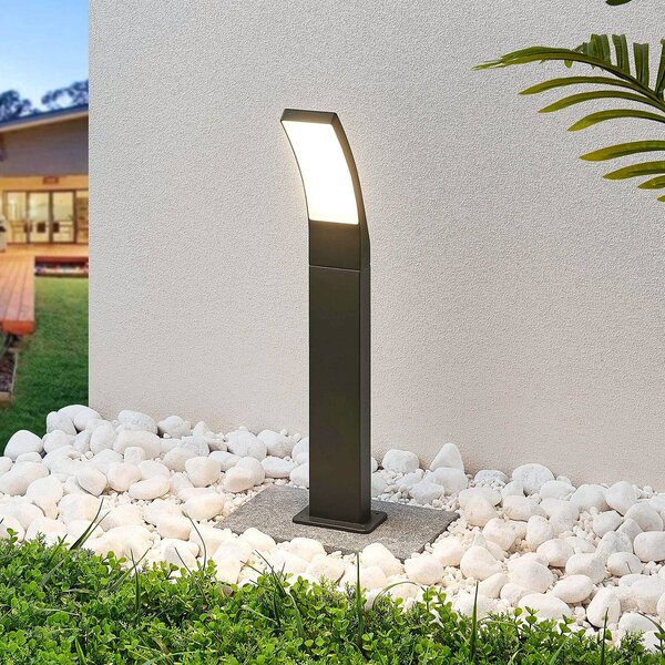 Lampioncino da giardino Ilvita Lindby, Nero, Alluminio, Moderno, Lampada LED da esterni
