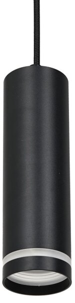 Lampadario su corda per sistema a binario PIPE 1xGU10/25W/230V nero