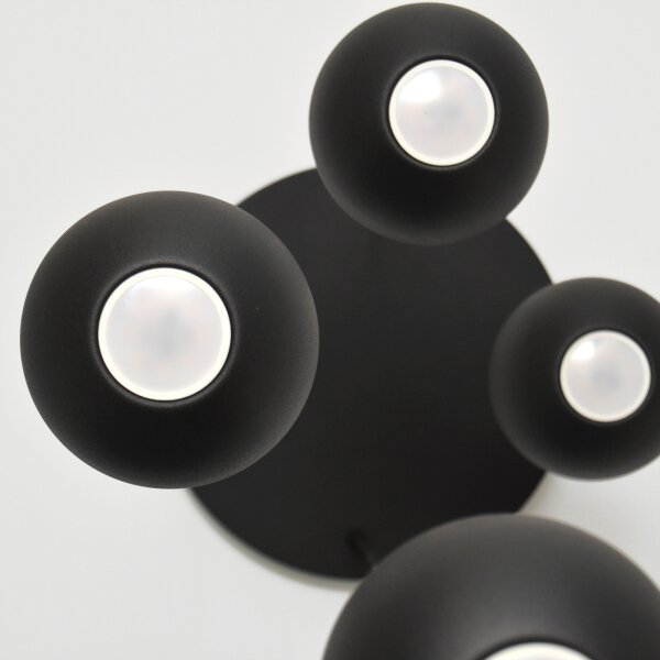 Lampadario LED a sospensione con filo MIDWAY 4xGU10/4,8W/230V nero