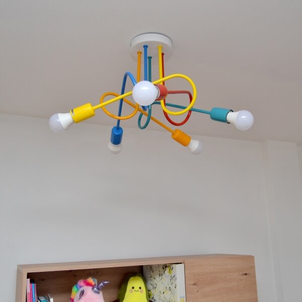 Lampadario LED da soffitto per bambini OXFORD 5xE27/15W/230V
