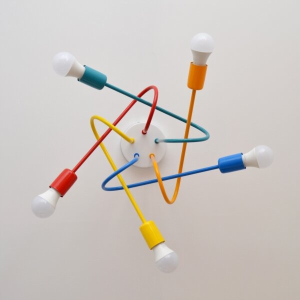 Lampadario LED da soffitto per bambini OXFORD 5xE27/15W/230V