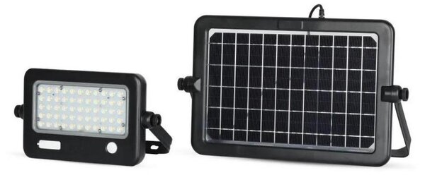 LED Faro solare dimmerabile con sensore LED/10W/3,7V 4000K IP65 + Porta USB