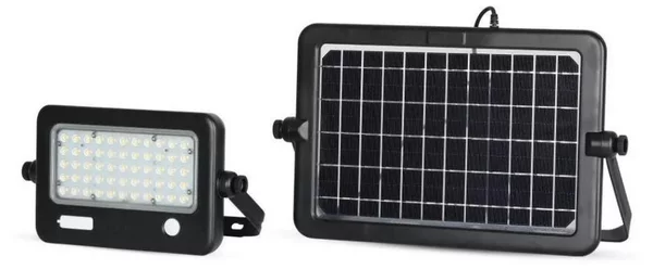 LED Faro solare dimmerabile con sensore LED/10W/3,7V 4000K IP65 + Porta USB