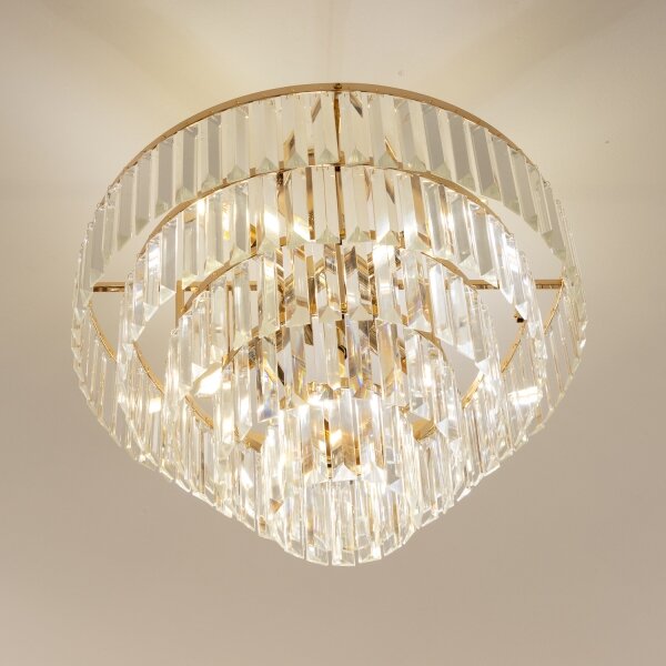 Brilagi - Lampadario a plafone CRYSTAL 5xE14/40W/230V oro