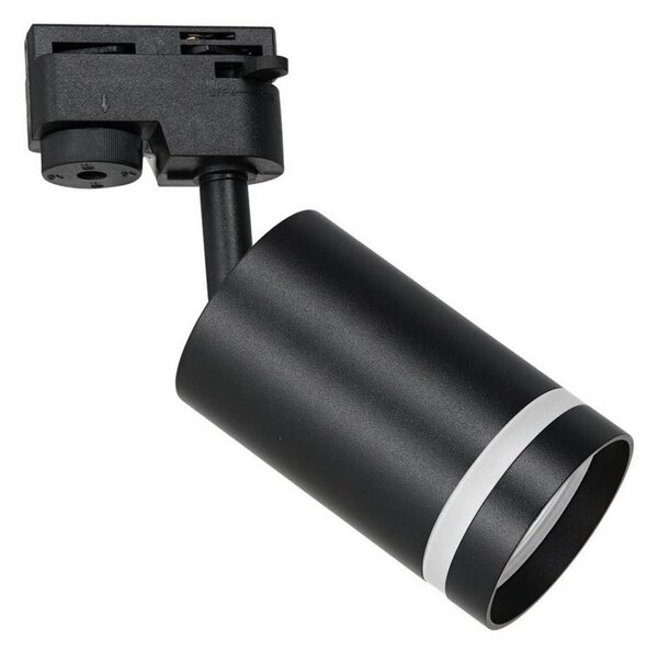Faretto per sistema a binario PIPE 1xGU10/25W/230V nero