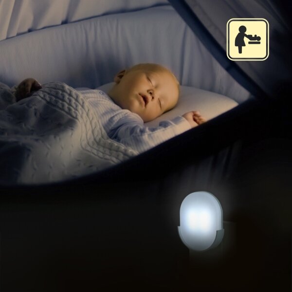 Aigostar - Lampada notturna LED con sensore LED/1W/230V ovale
