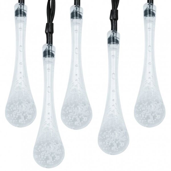 Catena luminosa solare a LED con sensore crepuscolare 20 LED / 0,72 W / 1,2 V 600 mAh 4,7 m IP44