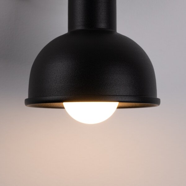 Sollux SL.1316 - Faretto da parete ELBA 1xE27/15W/230V nero