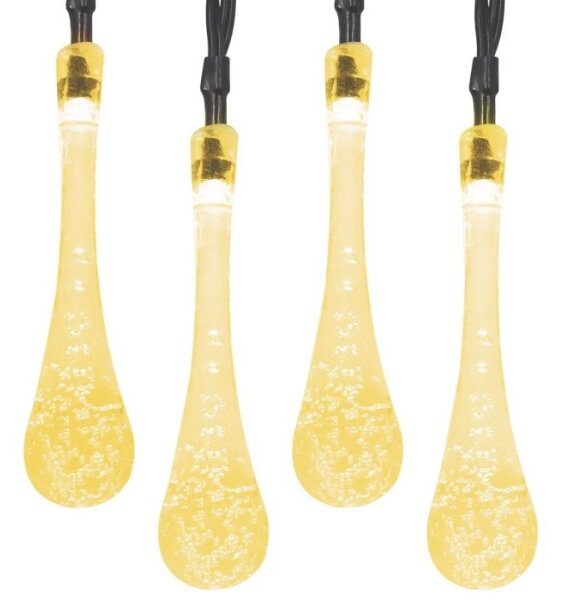 Catena luminosa solare a LED con sensore crepuscolare 20 LED / 0,72 W / 1,2 V 600 mAh 4,7 m IP44