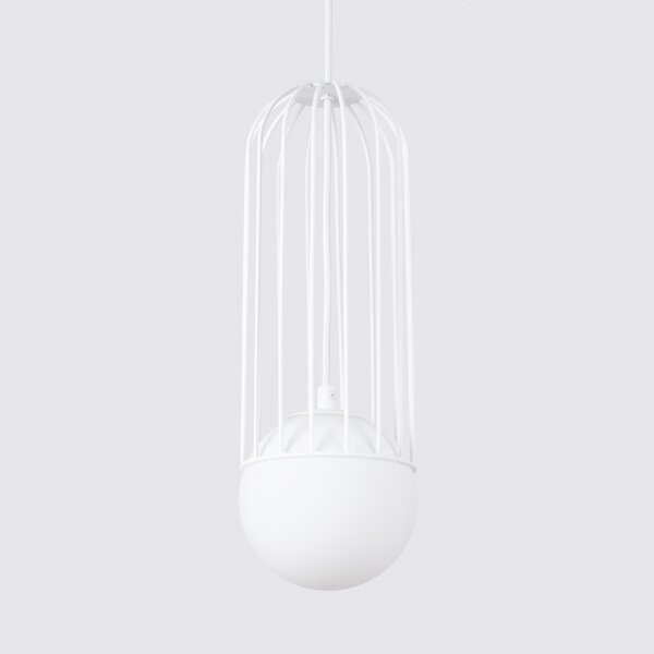 Sollux SL.1331 - Lampadario a sospensione con filo BRINA 1xG9/8W/230V bianco