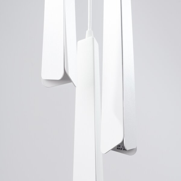 Sollux SL.1398 - Lampadario a sospensione con filo PRYSM 3xG9/8W/230V bianco