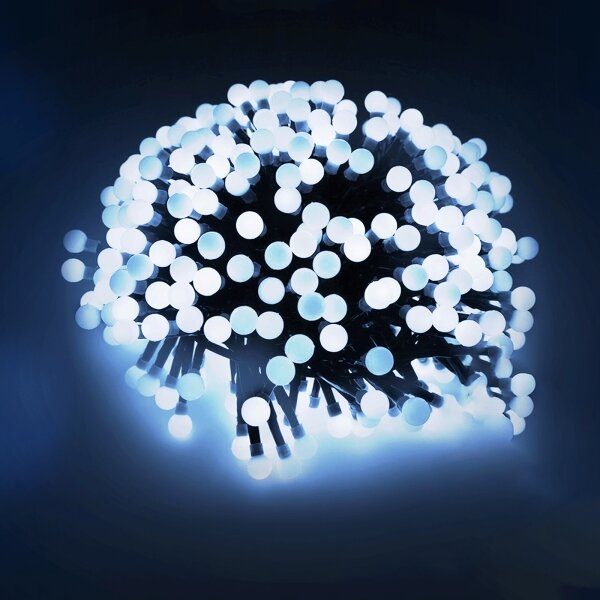Aigostar - Catena luminosa decorativa LED da esterno 100xLED/3,6W/230V/8 funzioni 10m IP44 bianco freddo
