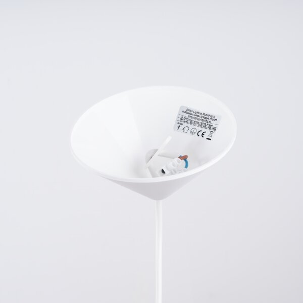 Sollux SL.1403 - Lampadario a sospensione con filo NOVA 1xE27/15W/230V diametro 30 cm bianco