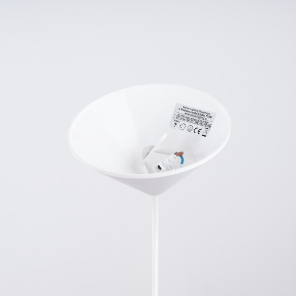 Sollux SL.1404 - Lampadario a sospensione con filo NOVA 1xE27/15W/230V diametro 40 cm bianco