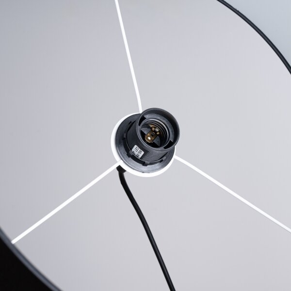 Sollux SL.1406 - Lampadario a sospensione con filo NOVA 1xE27/15W/230V diametro 40 cm nero