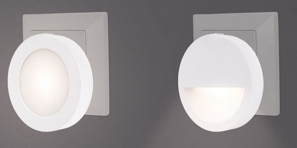Rabalux 2282 - Lampada notturna LED con sensore PUMPKIN LED/0,5W/230V diametro 65 mm