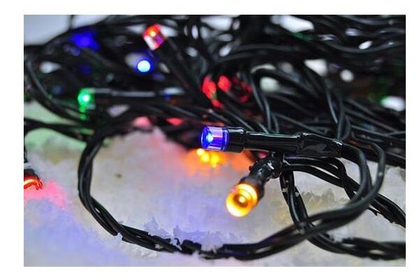 Solight 1V101-M- Catena luminosa LED per esterni 100 LED/8 funzioni IP44 13 m multicolore