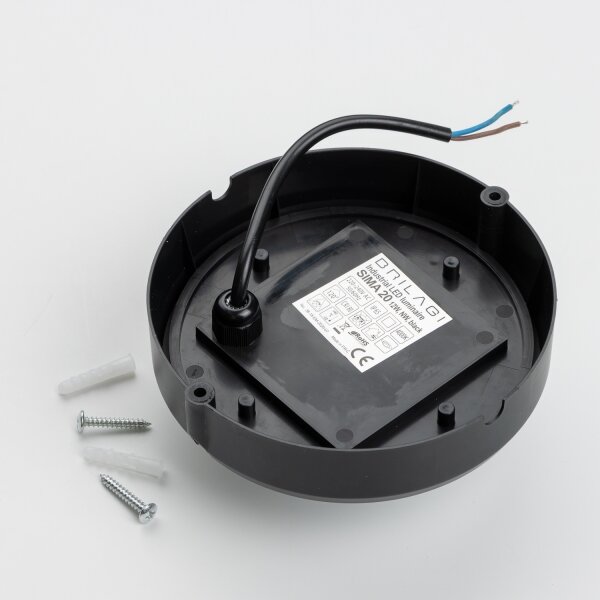 Brilagi - Plafoniera LED industriale SIMA LED/12W/230V IP65 nero