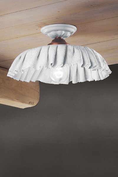 CLASSIC MODENA C907-02 , Lampada a Soffitto Plafoniera in Ceramica, Ferroluce