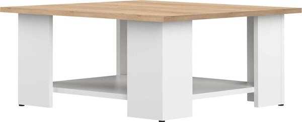 Tavolino - Colore rovere e bianco - JANET