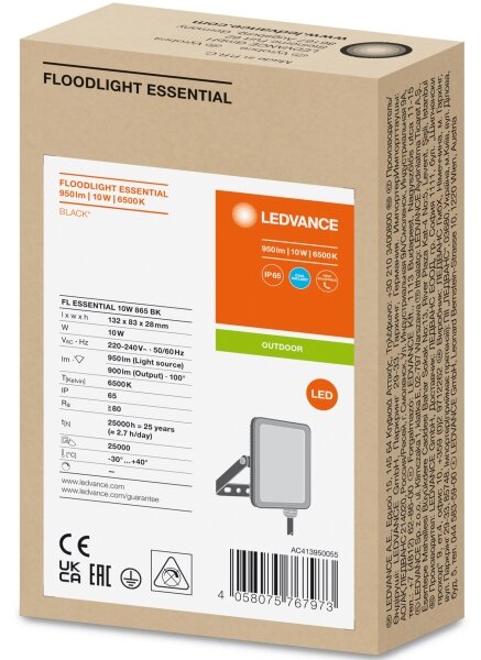 Ledvance - Proiettore LED da parete per esterni FLOODLIGHT LED/10W/230V 6500K IP65