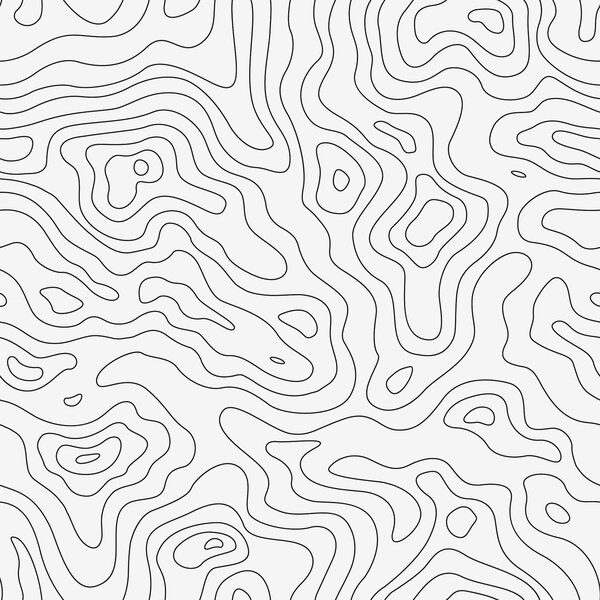 Carta da parati Linee di contorno in bianco e nero, Carta da parati mappe del mondo, Carta da parati popolare, u70650 - Tapeko.it