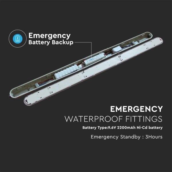 Lampada fluorescente tecnica LED EMERGENCY LED/48W/230V 6500K 150cm IP65