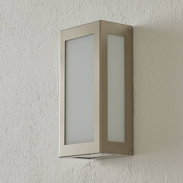 CMD Applique da esterno LED con sensore Aqua Rain, acciaio inox Rain, Alluminio / Grigio / Zincato, Acciaio Inox, Moderno