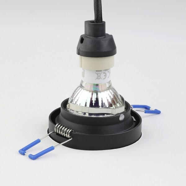Eglo 900451 - Lampada da incasso CAROSSO 1xGU10/35W/230V antracite